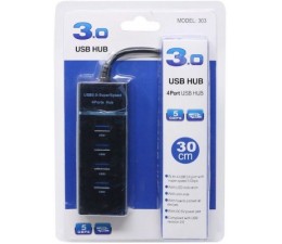 USB HUB 4 PORT 3.0-MODEL 303